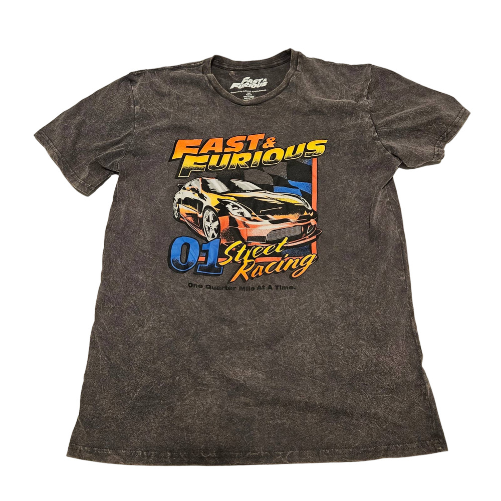 Fast & Furious Street Racing Distressed T-Shirt, Size M (38/40)